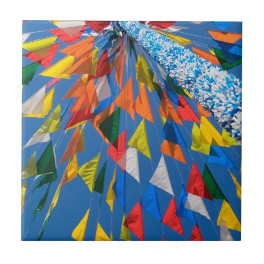 Driehoekmarkering van de vlag tegeltje (Voorkant)