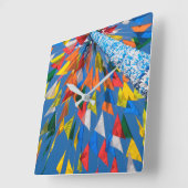 Driehoekmarkering van de vlag vierkante klok (Hoek)