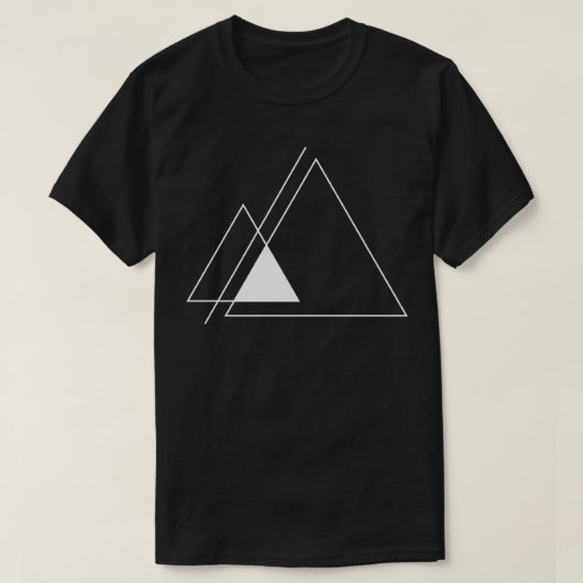 Driehoekontwerp 2 t-shirt (Design voorkant)