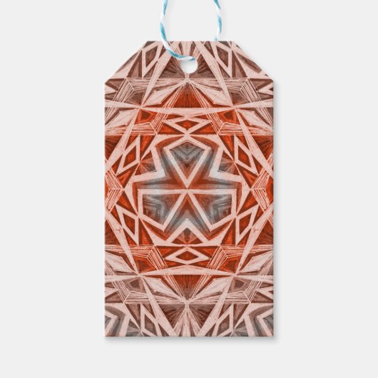 Driehoekpatroon Cadeaulabel (Voorkant)