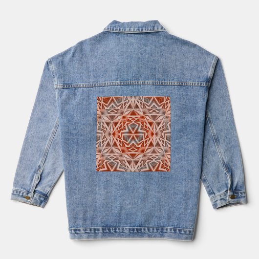 Driehoekpatroon Denim Jacket (Achterkant)