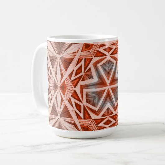 Driehoekpatroon Koffiemok (Voorkant links)