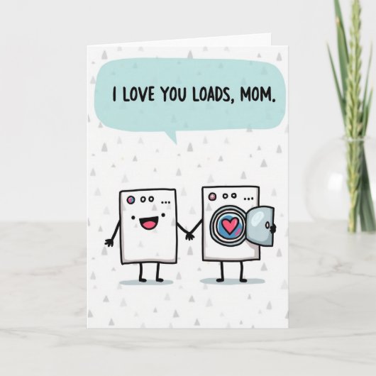 Driehoekpatroon Liefde Moeder Kaart (Voorkant)