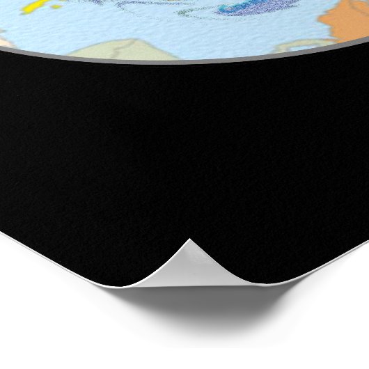 Driehoekproducten van Bermuda Poster (Hoek)