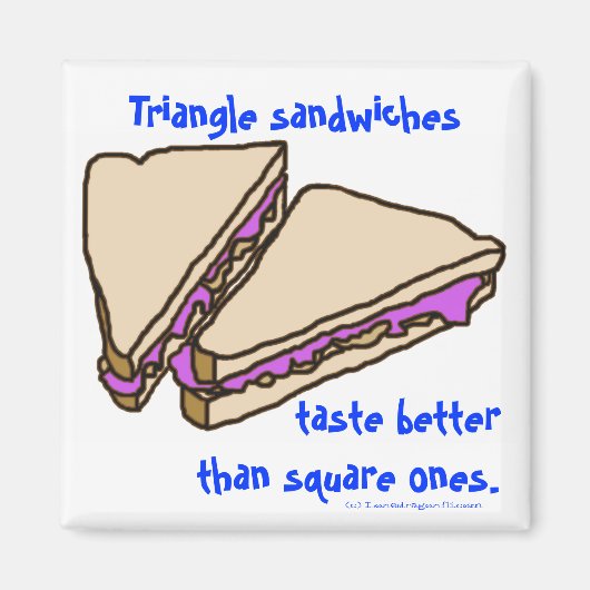 Driehoeksandwiches Magneet (Voorkant)