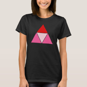 Driehoeksconcept kracht en stabiliteit t-shirt