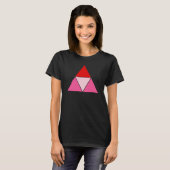 Driehoeksconcept kracht en stabiliteit t-shirt (Voorkant volledig)