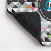 Driehoeksdriehoekspatroon van het driehoeksmonogra muismat (Hoek)