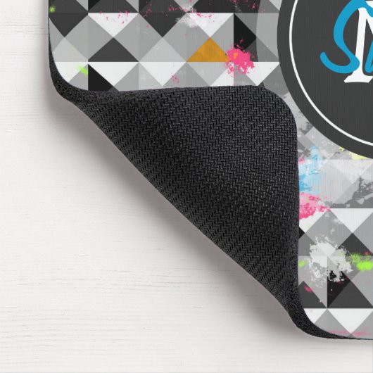 Driehoeksdriehoekspatroon van het driehoeksmonogra muismat (Hoek)