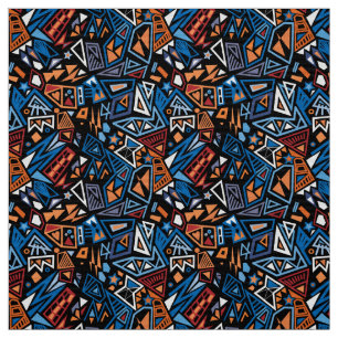 Driehoekskunst pop cool zwart zwart patroon stof