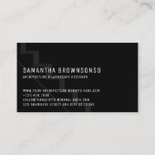 Driehoeksladder zwarte architectuurstadions visitekaartje (Achterkant)