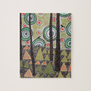 Driehoekslandontwerp Legpuzzel