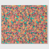 Driehoeksmozaïek in sinaasappel cadeaupapier (Vlak)