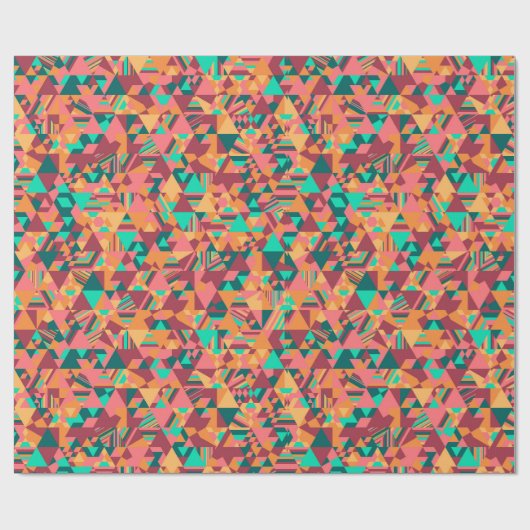 Driehoeksmozaïek in sinaasappel cadeaupapier (Vlak)