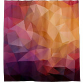 driehoeksmozaïekachtergrond met transparantie in douchegordijn (Voorkant)