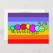 Driehoeksnetwerken | kleur van de strepen briefkaart (Voorkant / Achterkant)