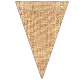 Driehoekspanner Burlap Jute Bunting Vlaggetjes (Derde vlag)