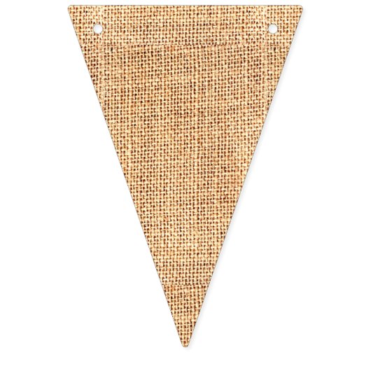 Driehoekspanner Burlap Jute Bunting Vlaggetjes (Derde vlag)
