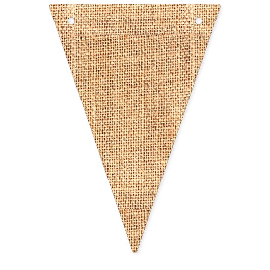 Driehoekspanner Burlap Jute Bunting Vlaggetjes (Tweede vlag)