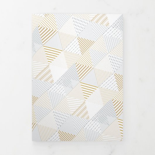 Driehoekspatroon 3 drieluik wenskaart (Cover)