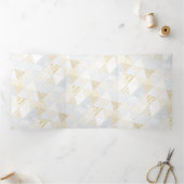 Driehoekspatroon 3 drieluik wenskaart (Binnen)