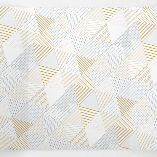 Driehoekspatroon 3 drieluik wenskaart (Binnenkant midden)