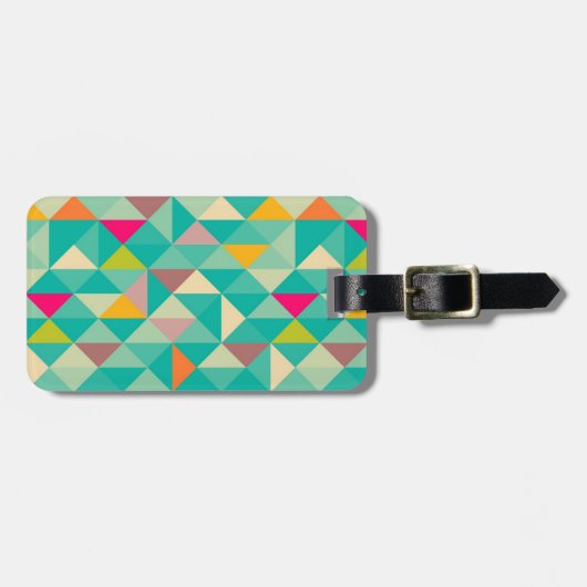 Driehoekspatroon Bagagelabel (Voorkant horizontaal)