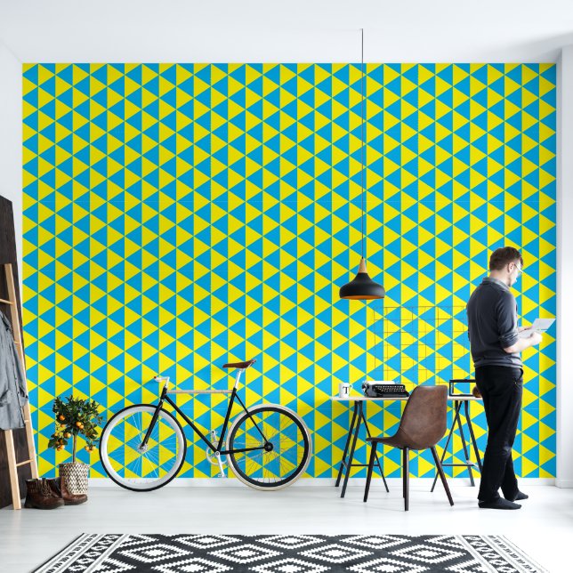 Driehoekspatroon Behang (Woonkamer)