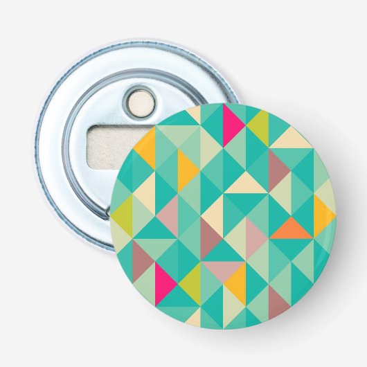 Driehoekspatroon Button Flesopener (Voorkant)