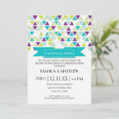 Driehoekspatroon driehoekig geometrisch model voor kaart (Staand voorkant)