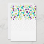 Driehoekspatroon driehoekig geometrisch model voor kaart (Achterkant)