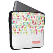 Driehoekspatroon driehoekig geometrisch model voor laptop sleeve (Voorkant Rechts)