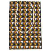 Driehoekspatroon Halloween Retro 1960s Medium Cadeauzakje (Voorkant)