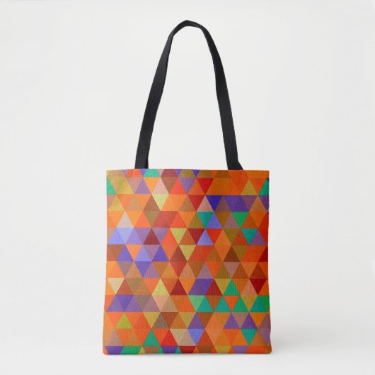 driehoekspatroon I + jouw ideeën Tote Bag (Voorkant)