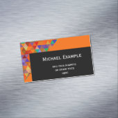  driehoekspatroon I + jouw ideeën Visitekaartje Magneet (Voorbeeld)