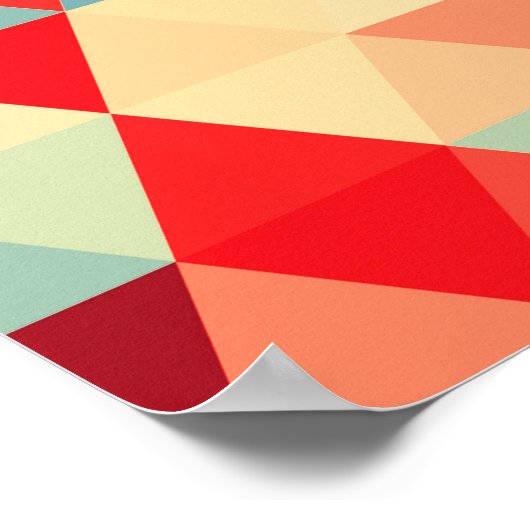 driehoekspatroon II + uw ideeën Poster (Hoek)