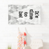  driehoekspatroon II + uw ideeën Spandoek (Insitu)