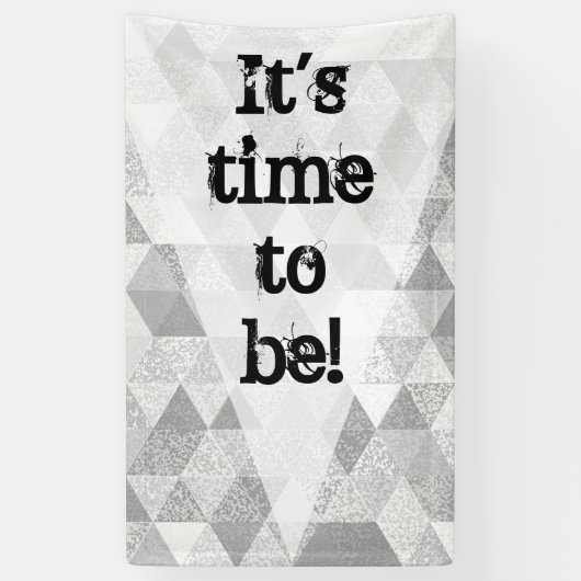  driehoekspatroon II + uw ideeën Spandoek (Verticaal)