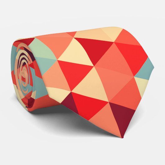  driehoekspatroon II + uw ideeën Stropdas (Opgerold)