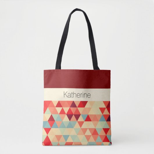  driehoekspatroon II + uw ideeën Tote Bag (Voorkant)