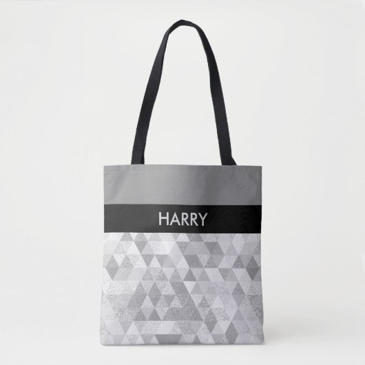 driehoekspatroon II + uw ideeën Tote Bag (Voorkant)