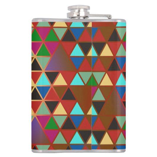  driehoekspatroon III + uw ideeën Heupfles (Achterkant)