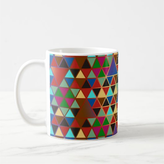 driehoekspatroon III + uw ideeën Koffiemok (Links)