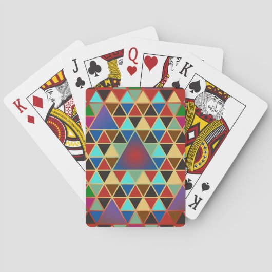 driehoekspatroon III + uw ideeën Pokerkaarten (Achterkant)