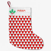 Driehoekspatroon Kleine Kerstsok (Voorkant)