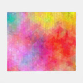 Driehoekspatroon met kleur mixende achtergrond. ab fleece deken (Voorkant (Horizontaal))