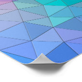 Driehoekspatroon met kleur mixende achtergrond. ab poster (Hoek)