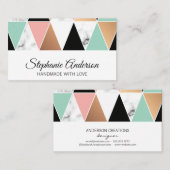 Driehoekspatroon | Modern patroon Visitekaartje (Voorkant / Achterkant)