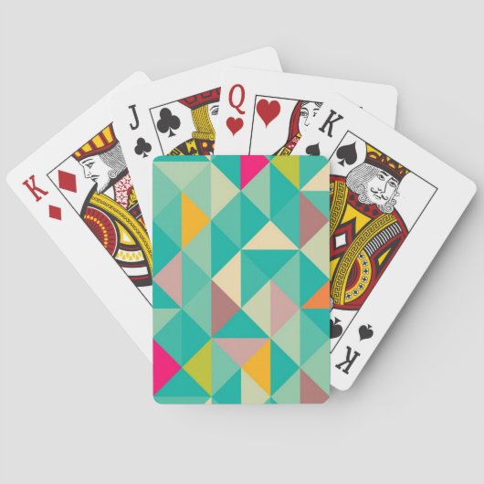 Driehoekspatroon Pokerkaarten (Achterkant)