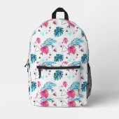 Driehoekspatroon tropisch lef bedrukte rugzak (Voorkant)